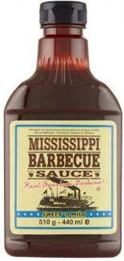 Mississippi BBQ szósz Édes 510gr 6/# (ÖNT191)